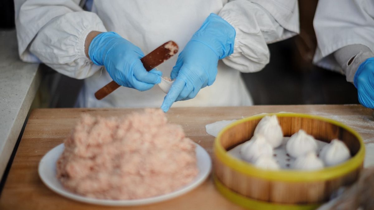 Salting and smoking meat, jars of sauerkraut and yogurt as examples of historical preservation techniques