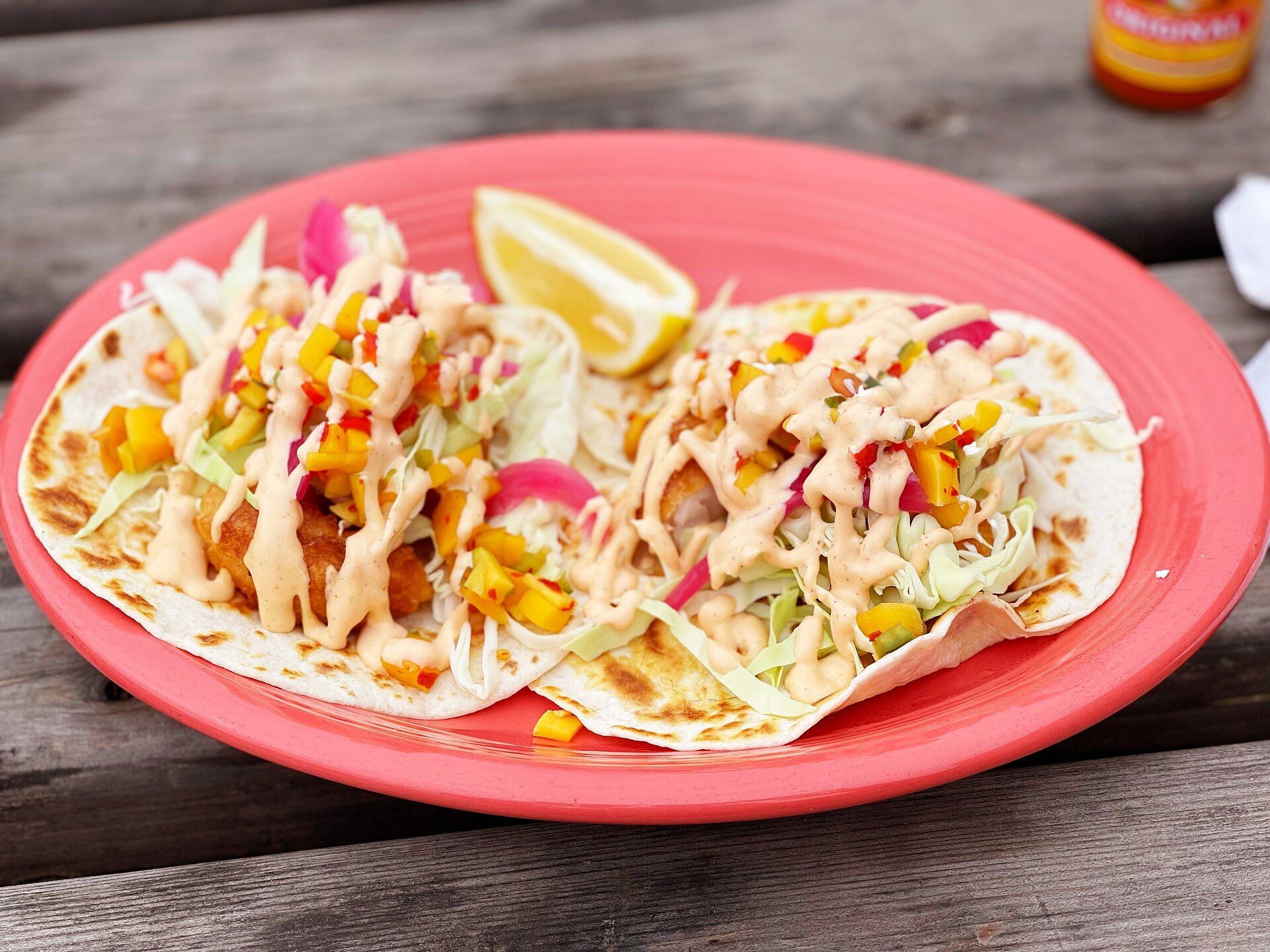 Shrimp Tacos Mango Salsa