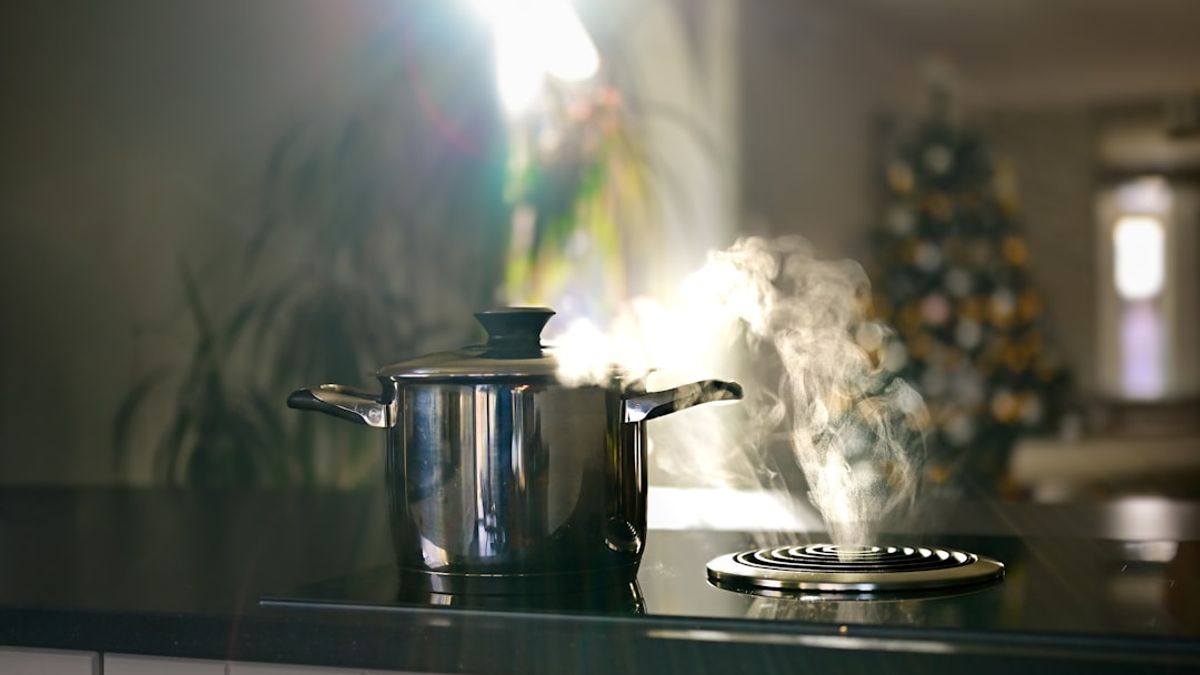 Cozy comfort food in a small casserole dish serving two in a home kitchen – American home cooking for two