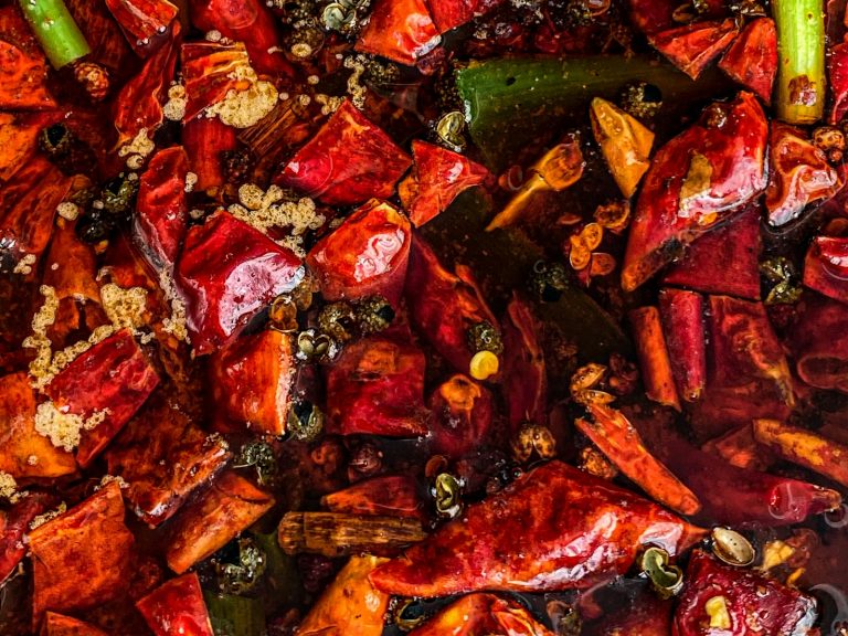 Mapo tofu Sichuan with silken tofu and chili oil