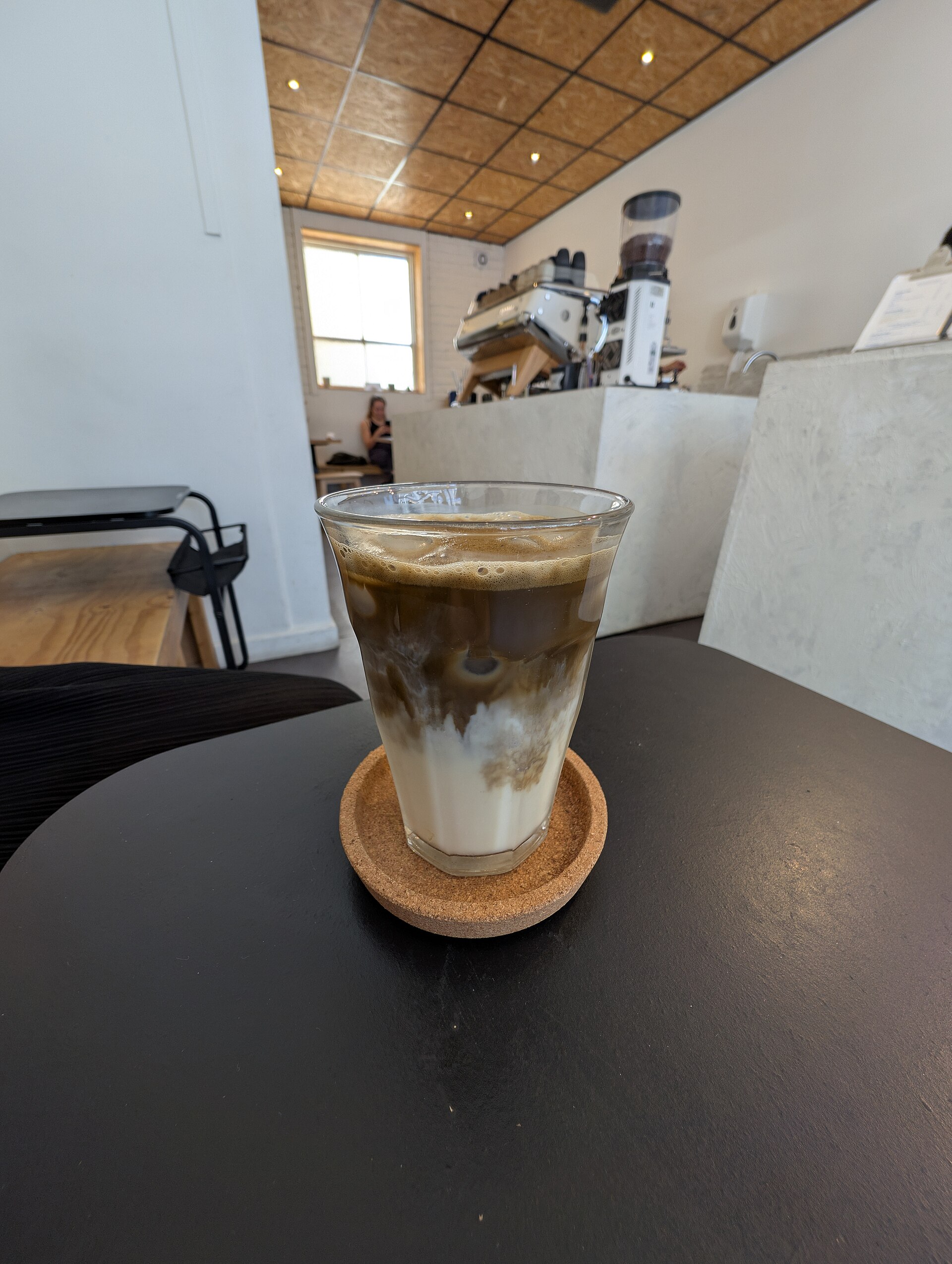 Iced Hojicha Latte Vanilla