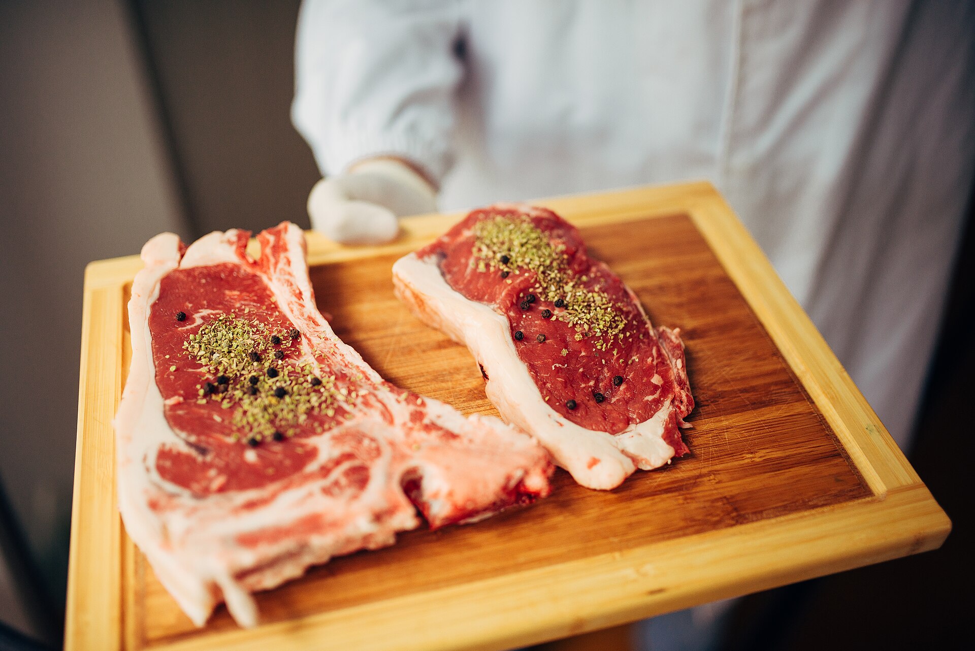 Salt the pork chops 40 minutes ahead, or give them a full day