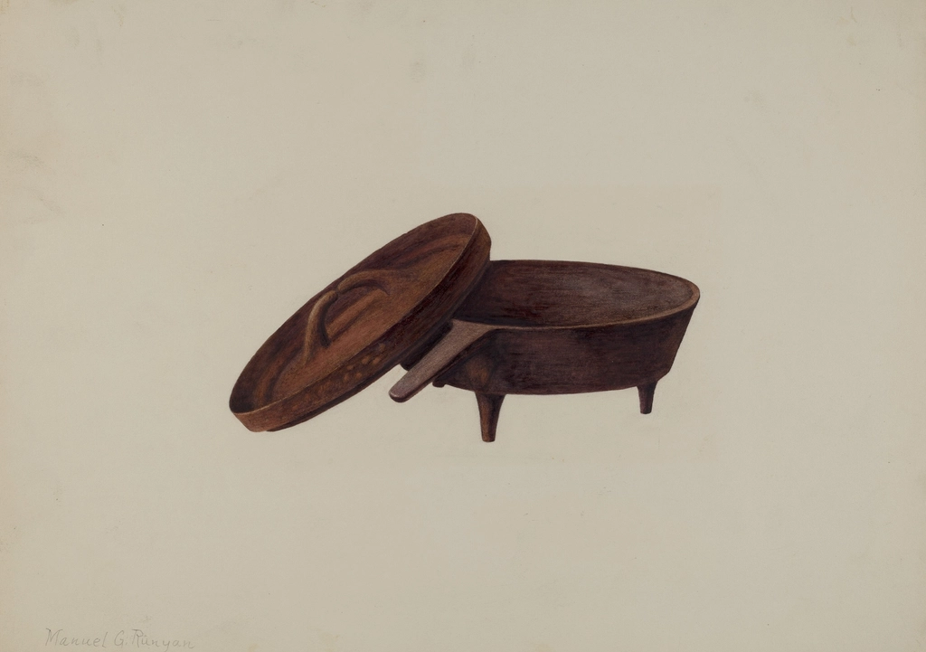 A heavy lidded pot on a burner with a ladle of dark sauce beside it